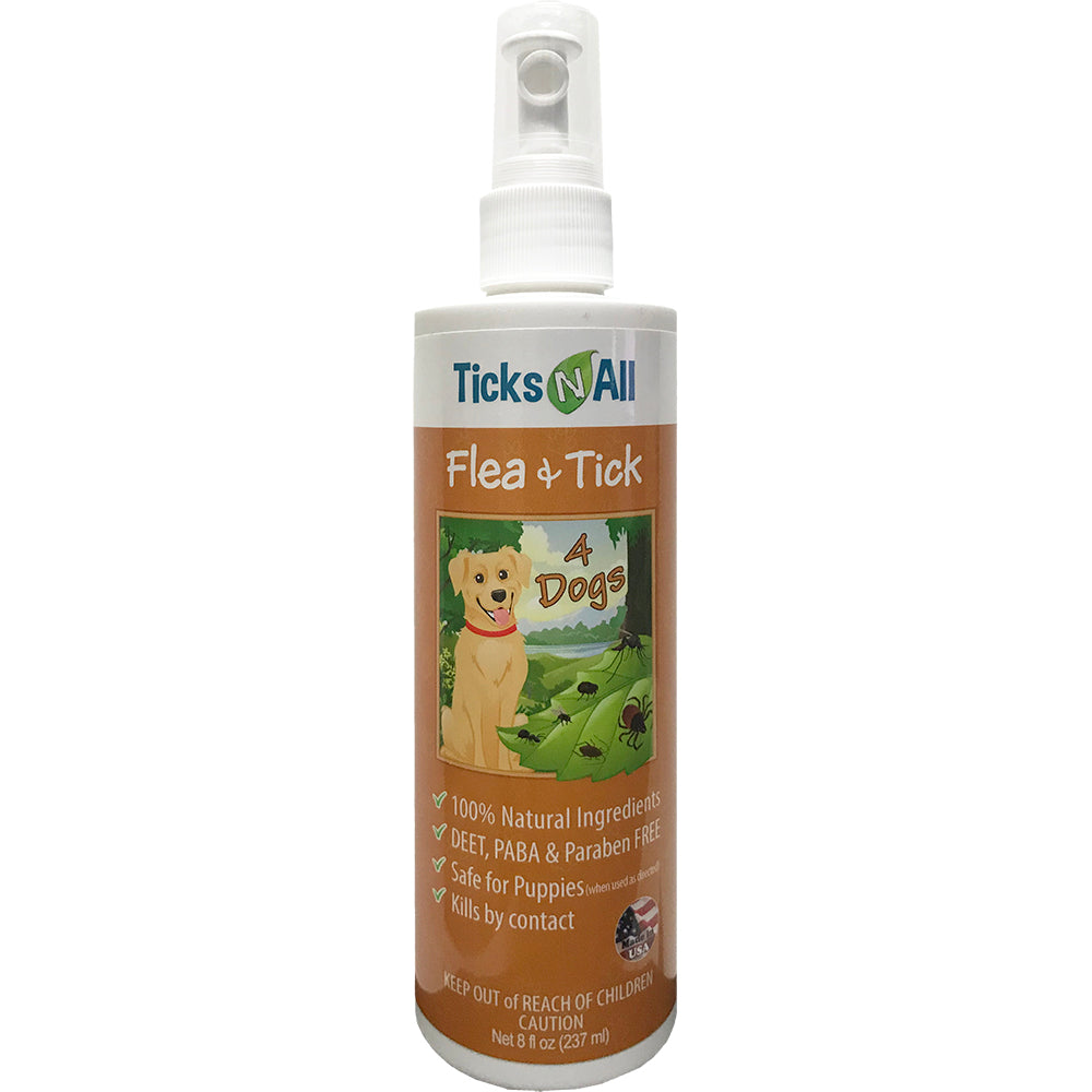 Ticks-N-All Flea & Tick Spray for Dogs – All-Natural Pest Repellent