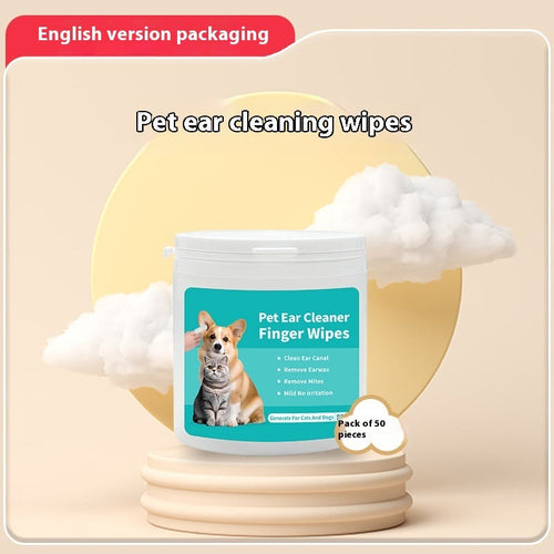 Disposable Pet Cleaning Wipes – Teeth & Ear Care (50 pcs Each)