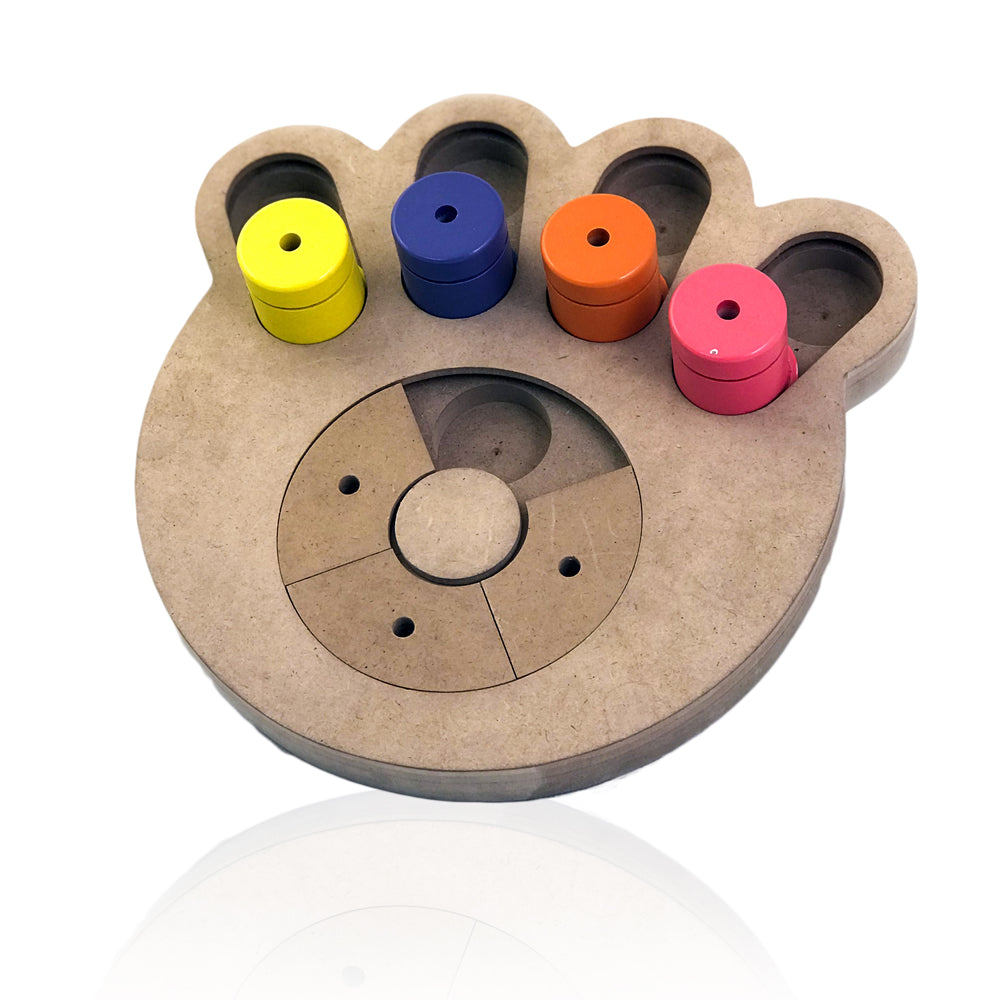 Brainiac Busy Paw™ Interactive Treat Puzzle Toy
