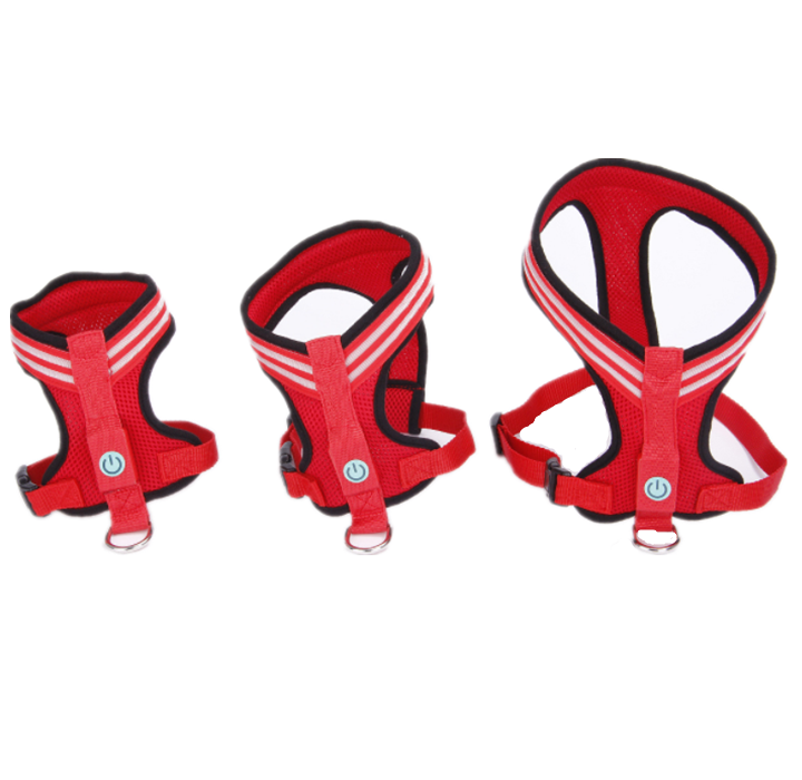 LED Dog Harness – Adjustable, Lightweight, and Rainproof