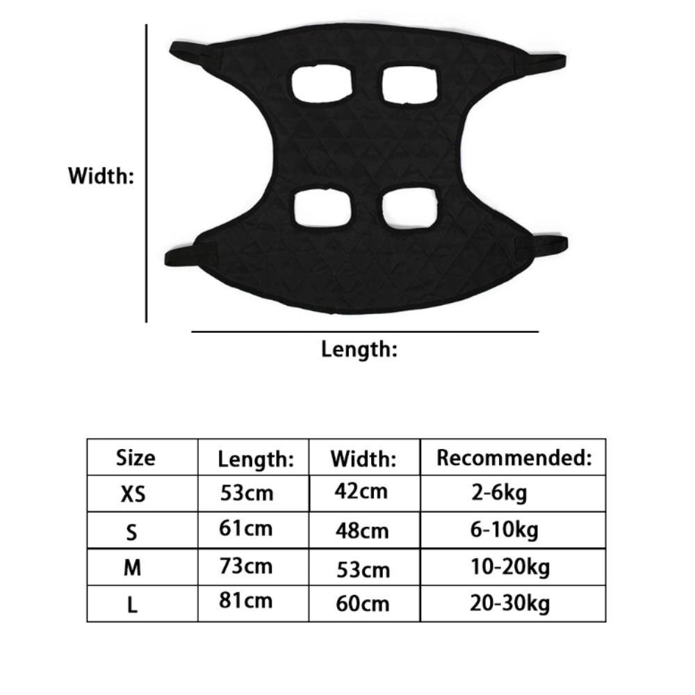 Cat & Dog Grooming Restraint Bag with Hammock – Stress-Free Grooming for Cats & Small Pets