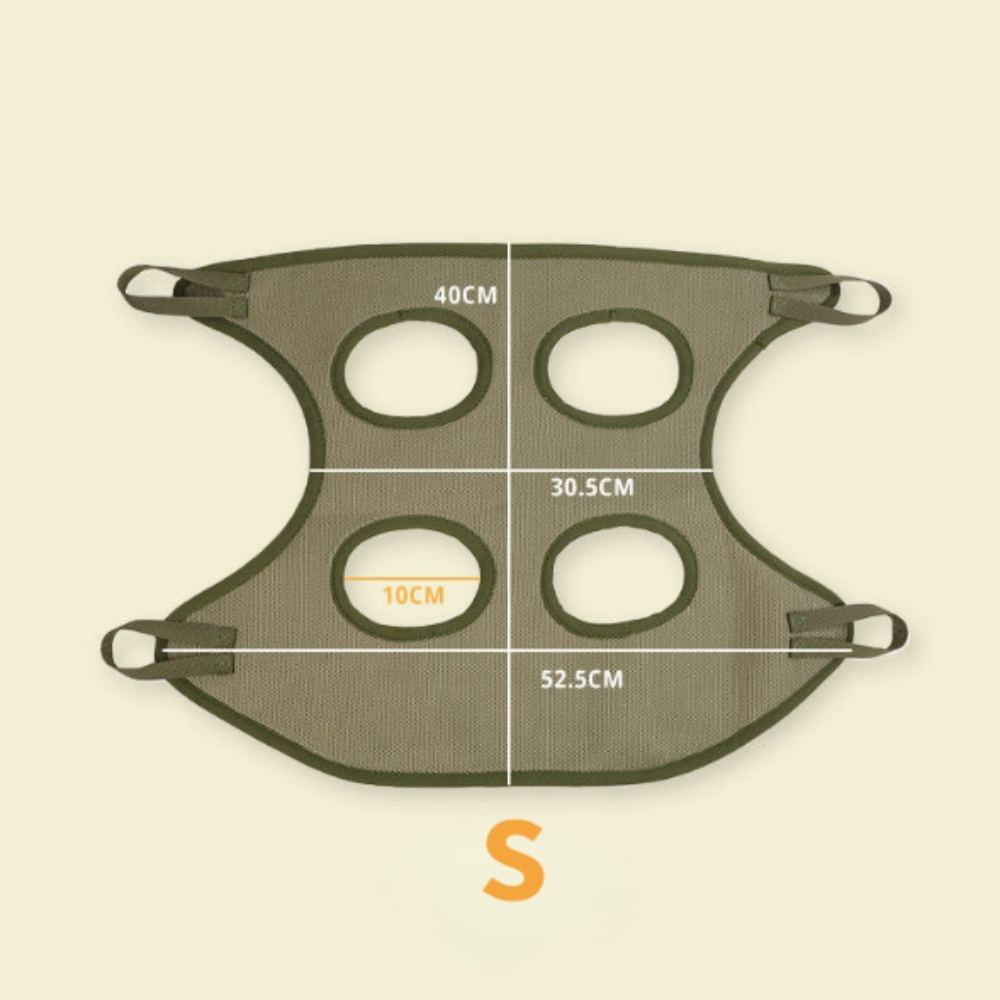 Cat & Dog Grooming Restraint Bag with Hammock – Stress-Free Grooming for Cats & Small Pets