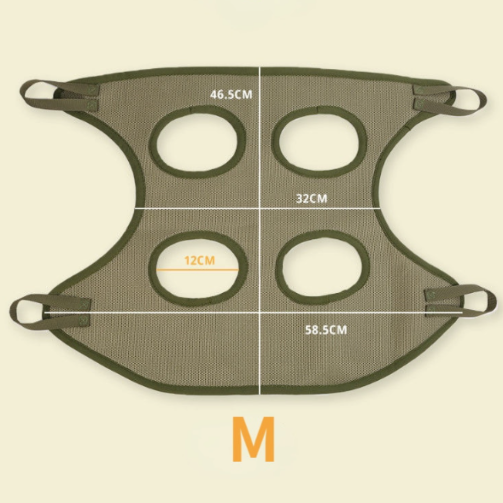 Cat & Dog Grooming Restraint Bag with Hammock – Stress-Free Grooming for Cats & Small Pets