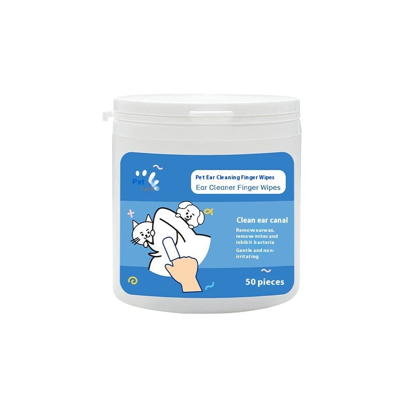 Disposable Pet Cleaning Wipes – Teeth & Ear Care (50 pcs Each)