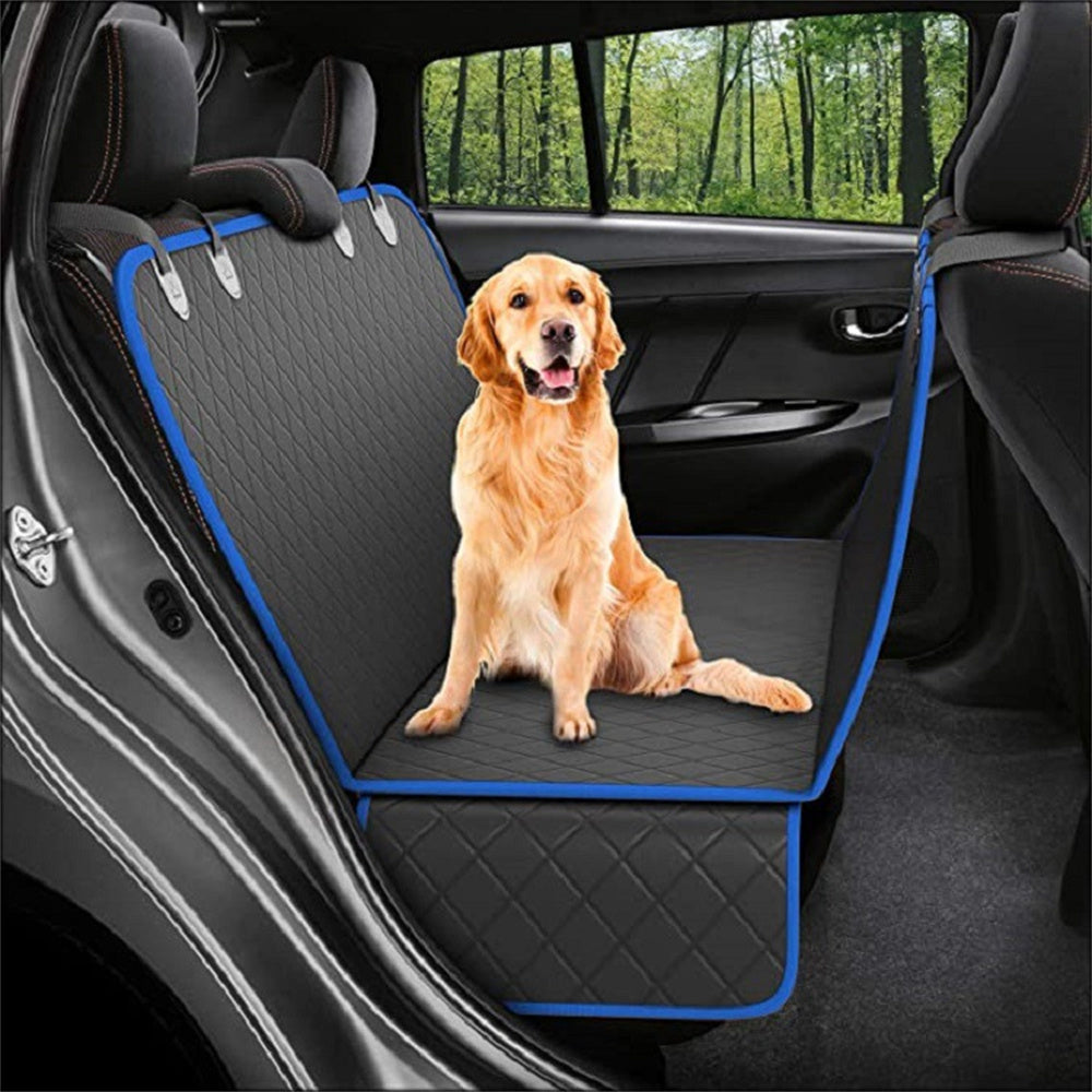 Dog Car Seat Cover with Mesh View Window & Hammock Design